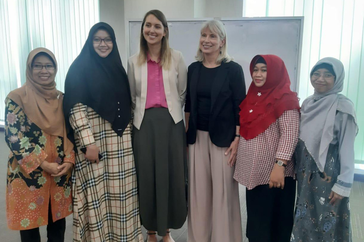 Carol and Kate with Surabaya group