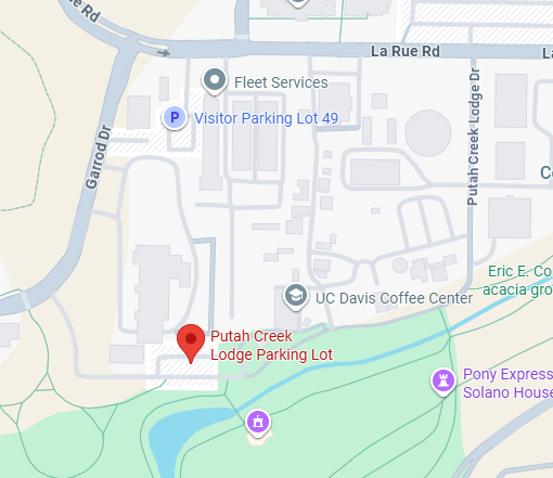 Screenshot of Putah Creek Parking Lot on Google Maps