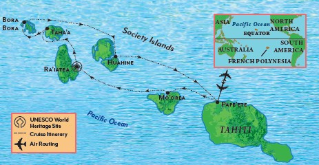 Tahiti map