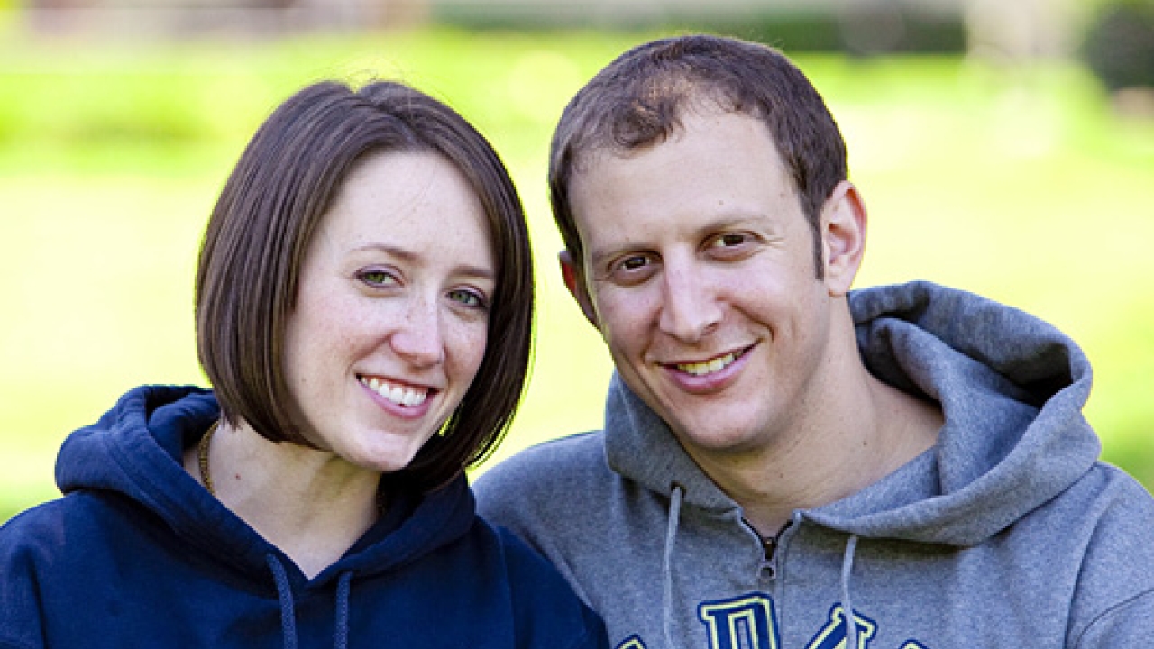 Lucash with his wife Ryan Fussell '06