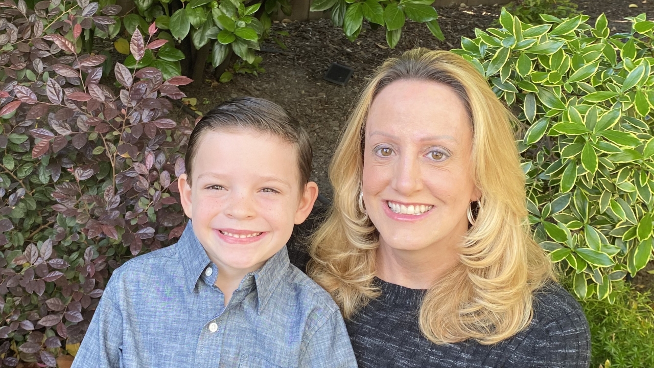 Cari and her son, Jax Cari and her son, Jax