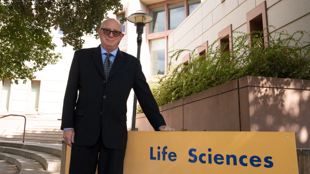 Shepard recently returned to his old stomping grounds in Davis and Sacramento, part of a recent tour to commemorate the Lasker Award. David Slipher/UC Davis Michael Shepard
