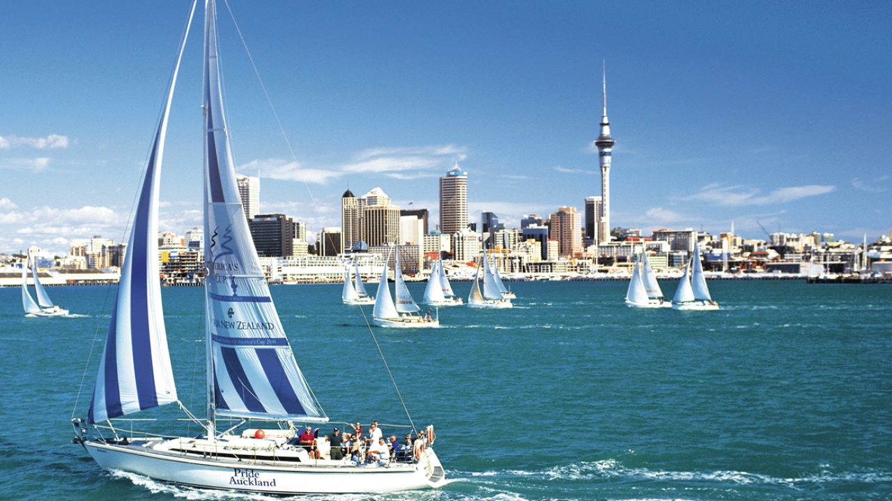 New Zealand Auckland Harbor