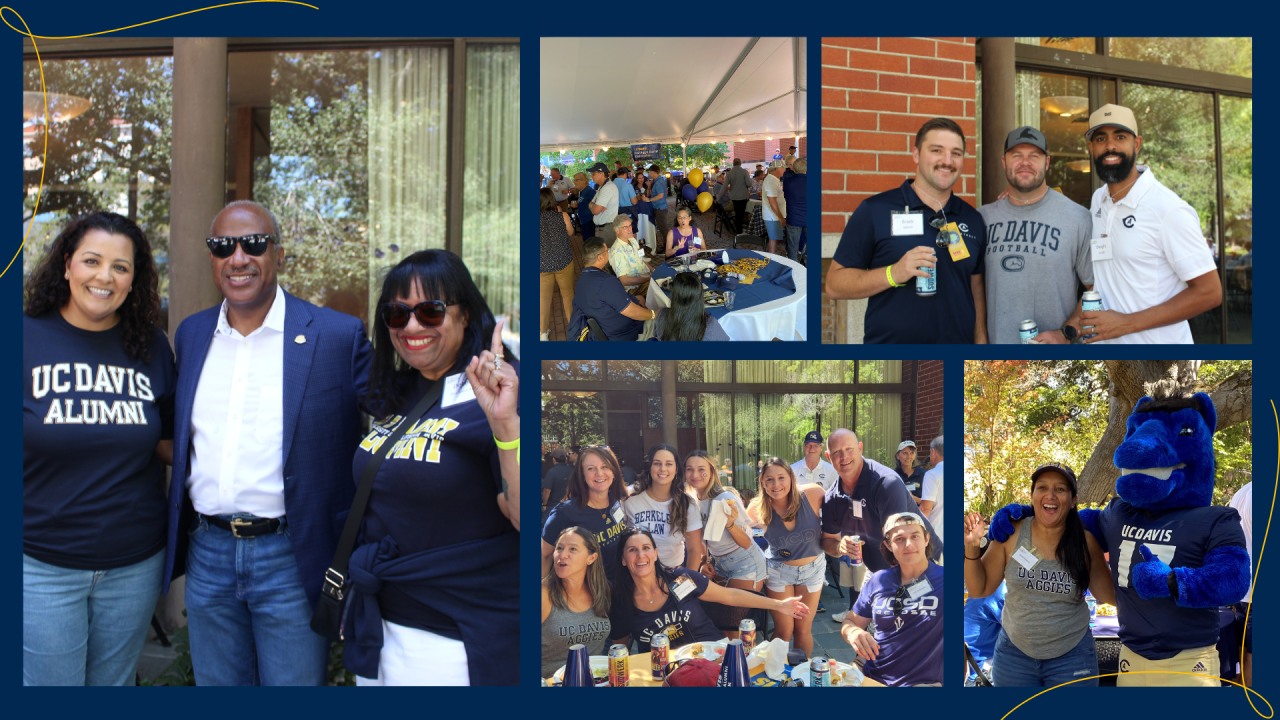 Collage of photos from 2024 & 2022 Cal Tailgates and 2023 OSU Tailgate
