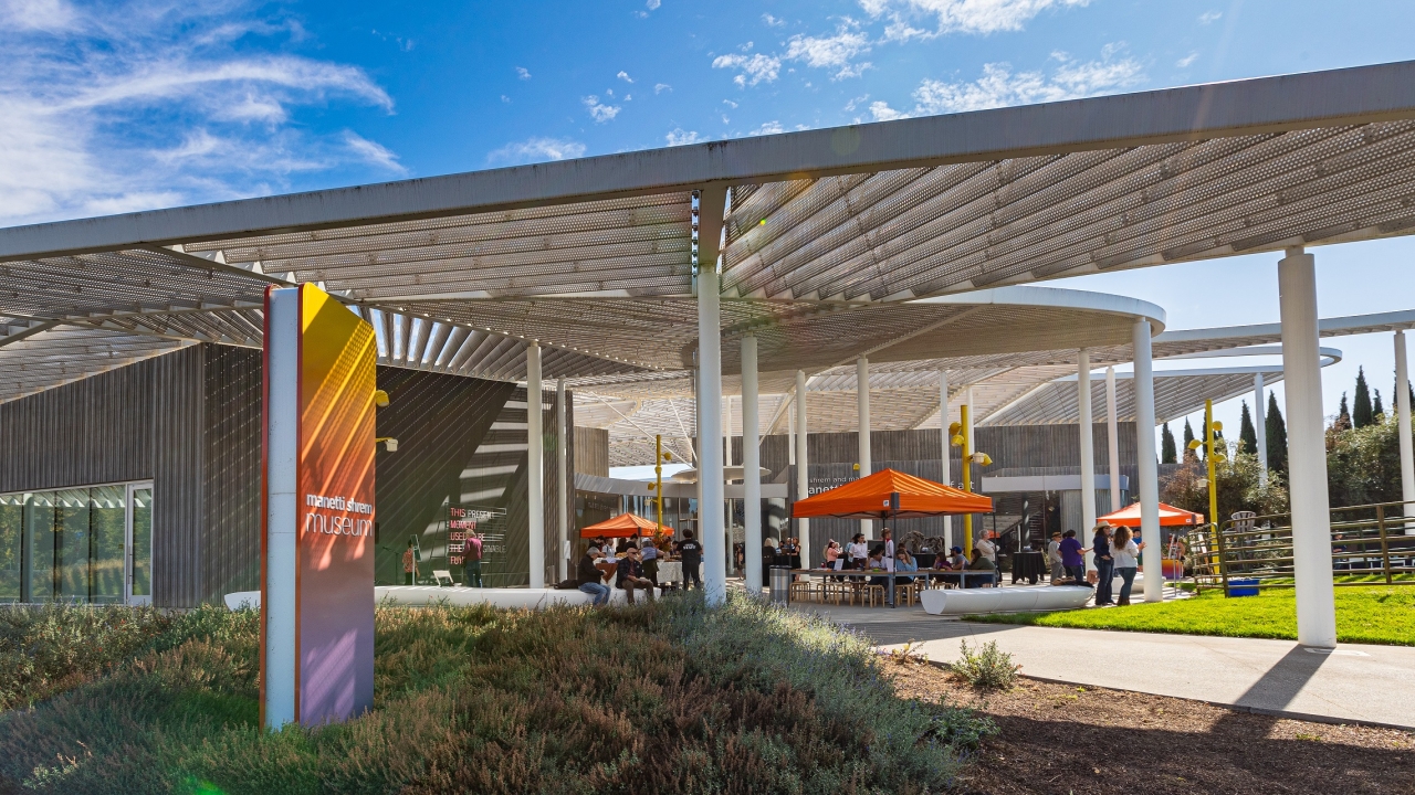 outside of the manetti shrem musuem