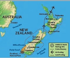 new zealand map