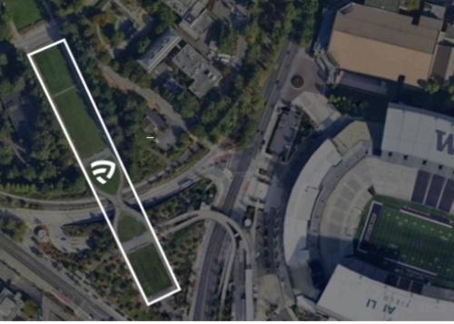 University of Washington Ranier Vista Tailgate Map