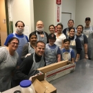 Group of alumni and friends at the 2018 Father Joe's Community Service Event 