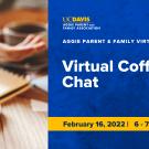 image of a cup of coffee, along with a title of "Virtual Coffee Chat"