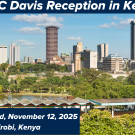 UCD Global Affairs Kenya Reception banner image, Photo of Nairobi with Wed, November 12th as the event date