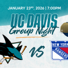 UC Davis Group Night at the San Jose Sharks, January 23, 2026 at 7pm